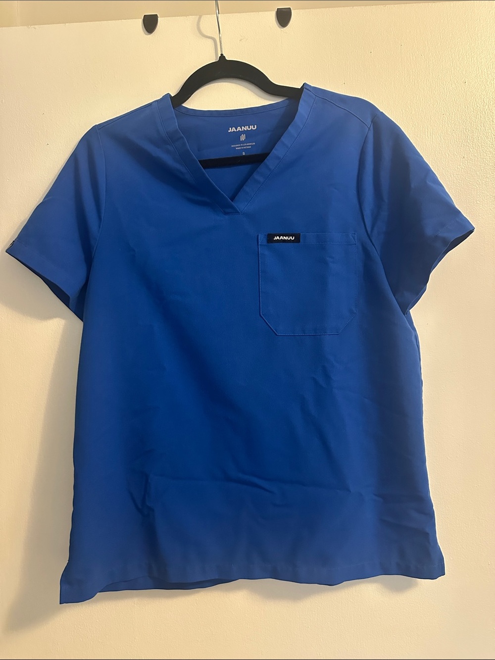 Jaanuu Womens Scrub Top in Royal Blue